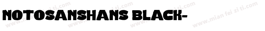 notosanshans black字体转换